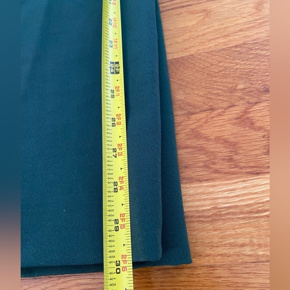 Isoude Green Straight Leg High Rise Pants, Women's Size 8, Designer Trousers - Picture 10 of 10